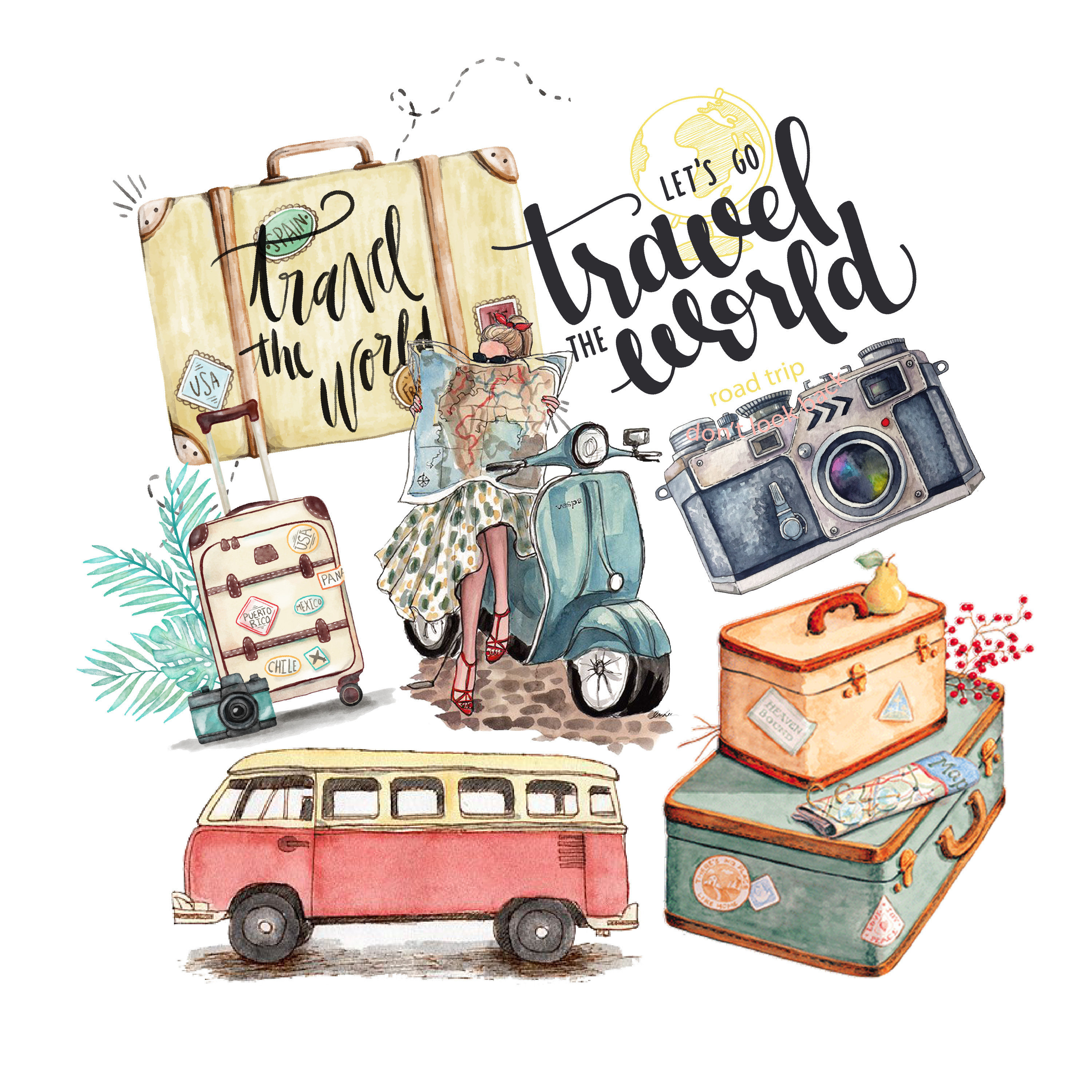 travel pictures clipart