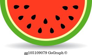 Watermelon Slice Clip Art.