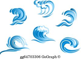 Ocean Wave Clip Art.