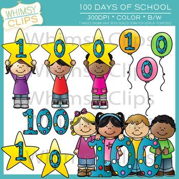 100 Days Of School Clipart#2166192.