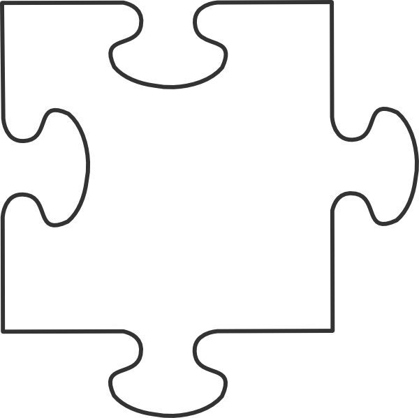 puzzle piece clipart black and white 20 free Cliparts | Download images ...