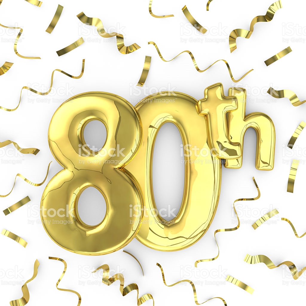 free 80th birthday clipart gold 80th party birthday event.