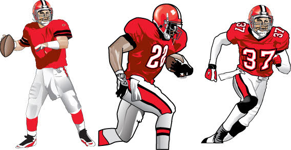 Images Of Football Player Clipart.