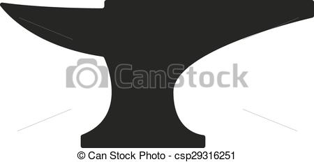 Clipart Vector of The anvil icon. Smith and forge, blacksmith.