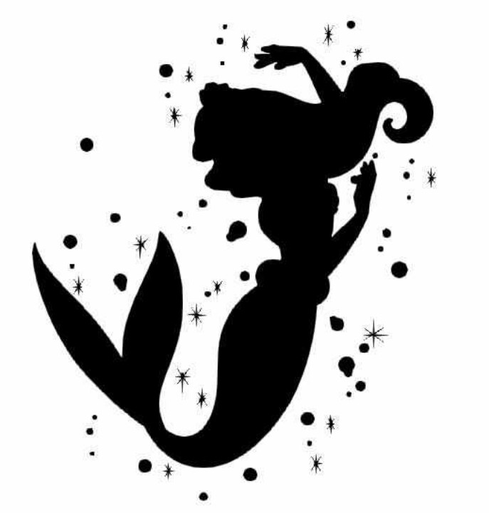 clipart ariel silhouette - Clipground