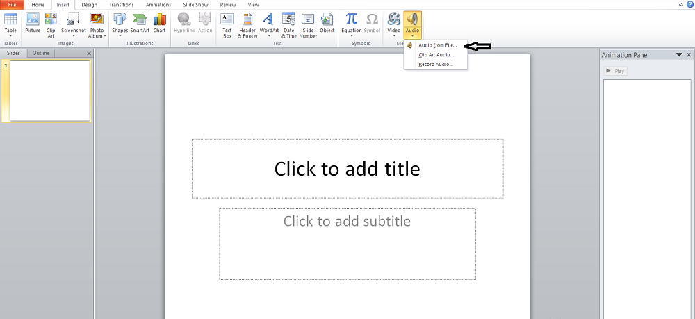 How to Add an Audio to PowerPoint In a Few Steps.