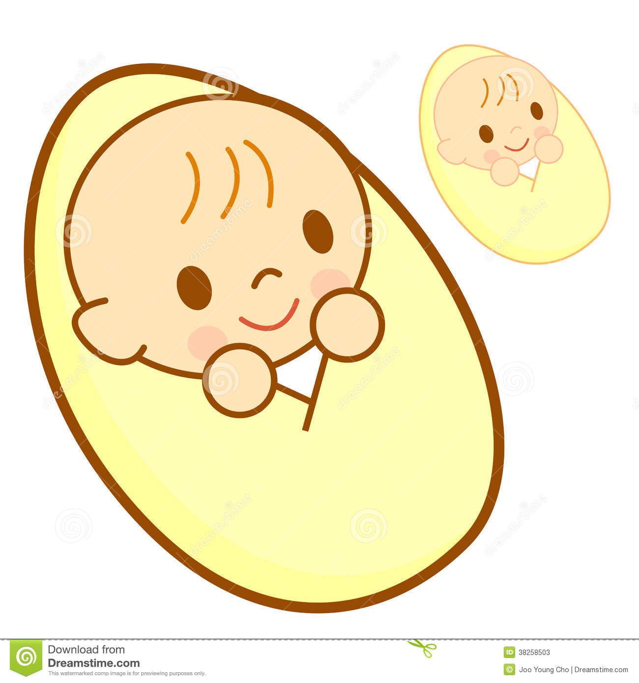 clipart baby in blanket - Clipground