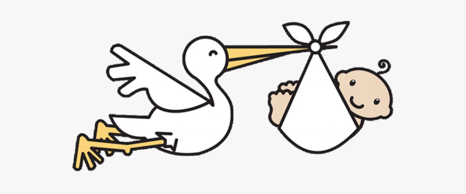 Stork And Baby Clipart.