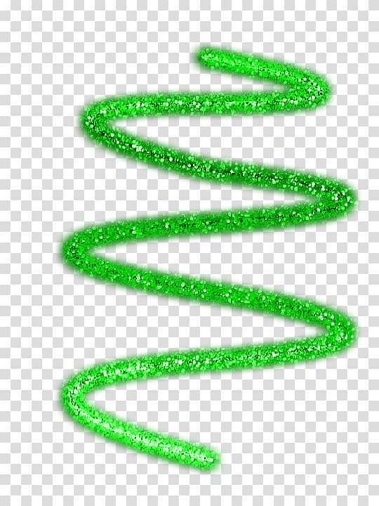 PicsArt Studio Editing Light Sticker Spiral, green sparkle.