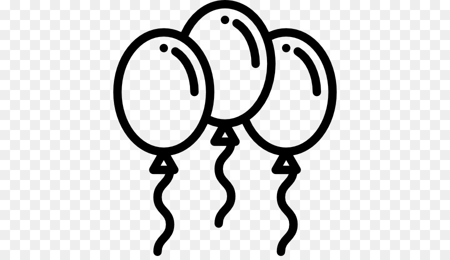Balloon Black And White clipart.