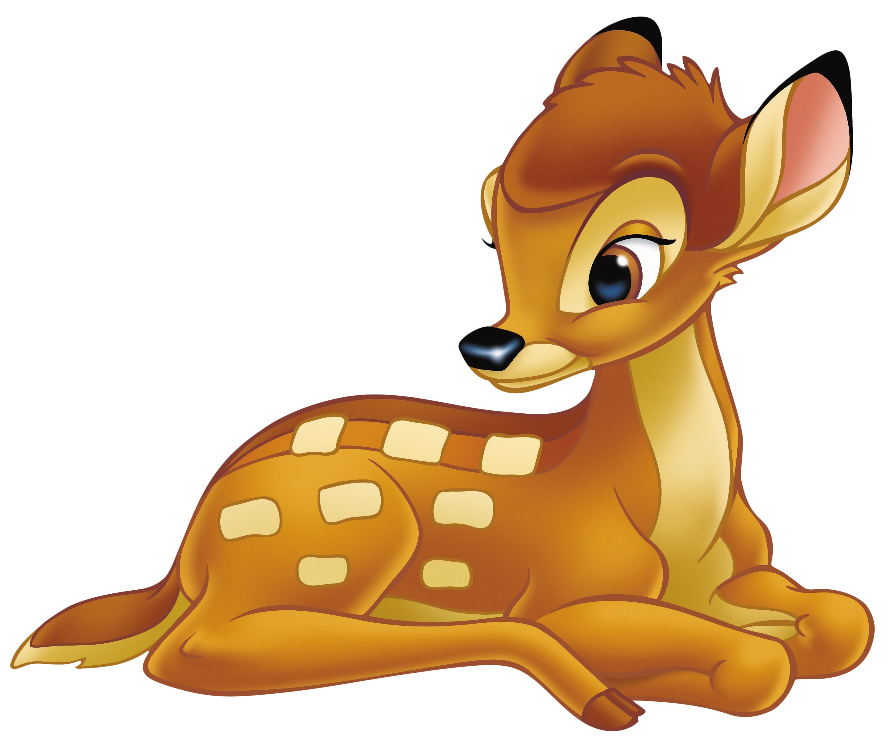 Bambi Cartoon Transparent Clip Art Image.