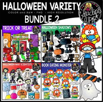 Halloween Clip Art Variety Bundle 2 {Educlips Clipart} by.