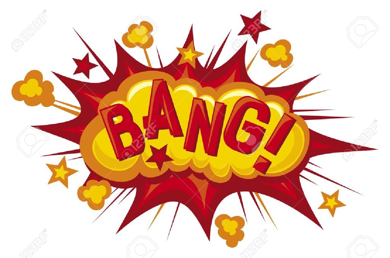 Bang Cartoon Image - Cartoon Bang Text Vector Image | Bocanewasuow