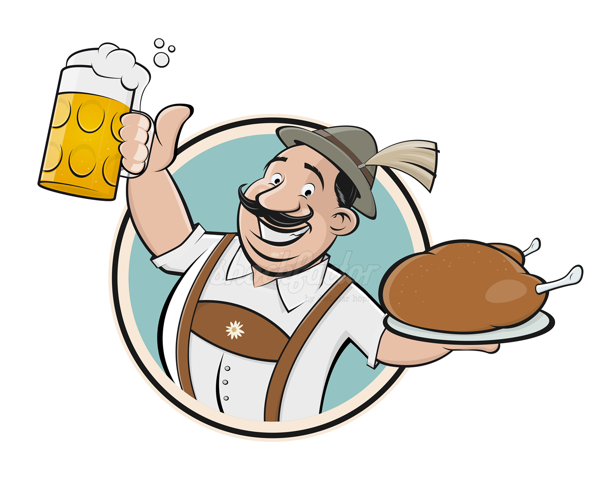 Biergarten Bier Logo.