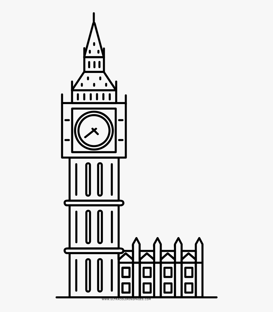 Big Ben Clipart Black And White.