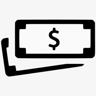 Bill Dollar Comments Clip Art Black And White Transparent.