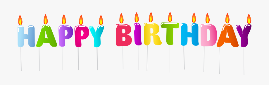 Clipart Candle Happy Birthday.