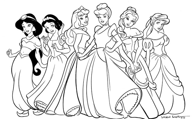 Disney Characters Clipart Black And White.