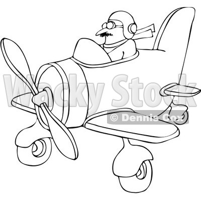Free Vector Clip Art Illustration of a Coloring Page Outline Of A.