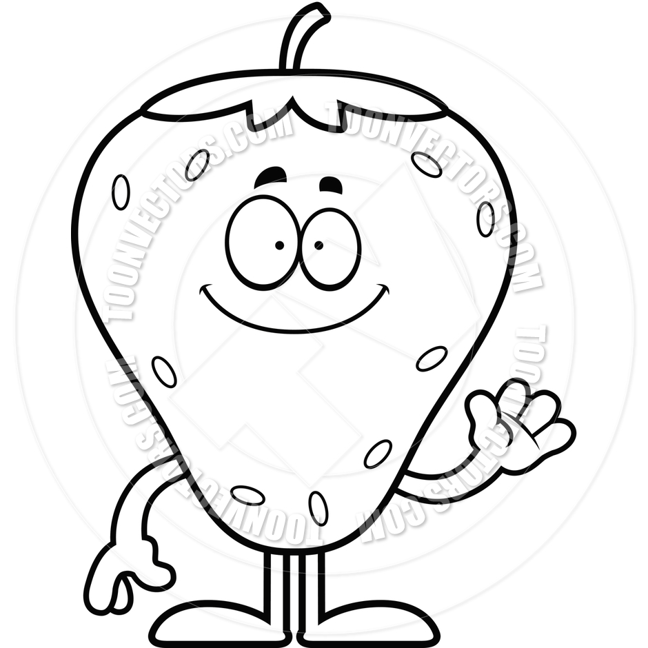 Strawberry Clipart Black And White.