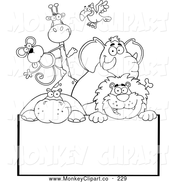 clipart black and white zoo 120px image 12