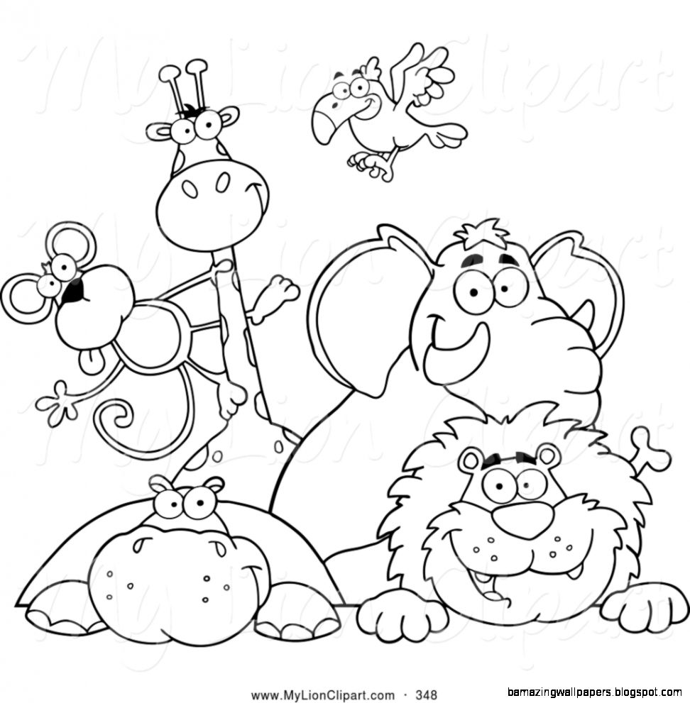 Clipart Black And White Zoo Clipground
