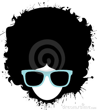 Afro Man And Woman Vector Stock Vector.