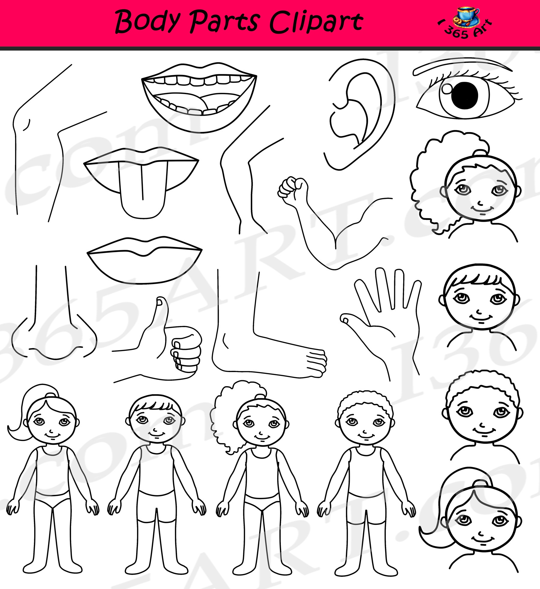 Clipart Body Parts Black And White 20 Free Cliparts Download Images On Clipground 2024