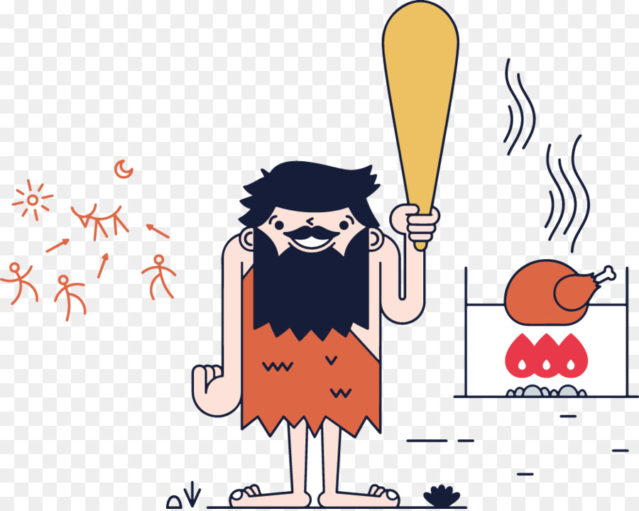 Caveman clipart neanderthal, Caveman neanderthal Transparent.