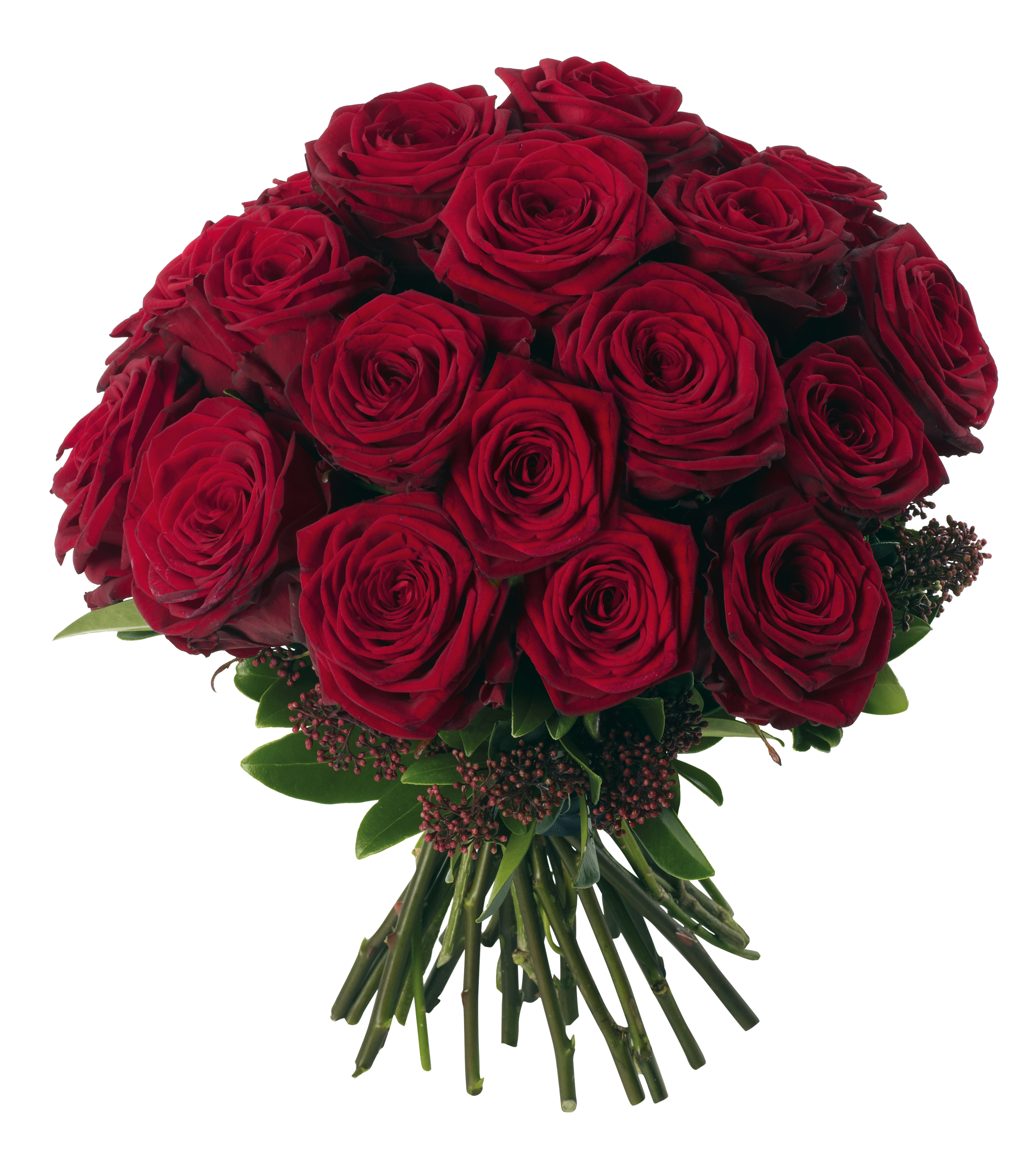 Transparent Red Roses Bouquet PNG Clipart Picture.