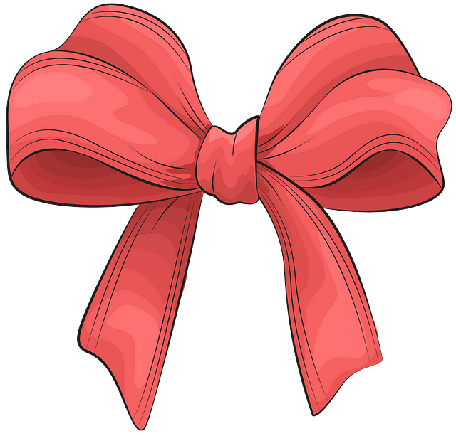 Red Christmas Bow clipart. Free download..
