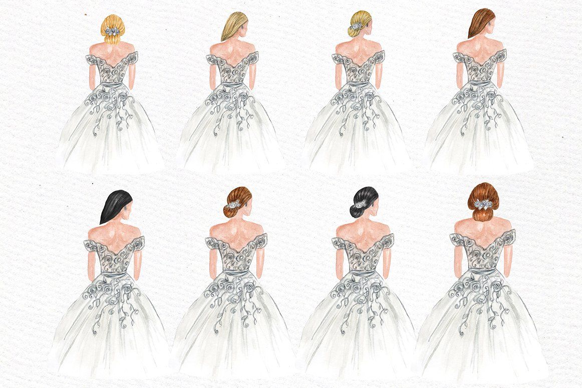 Bride and Bridesmaids clipart #designs#wedding#Perfect.