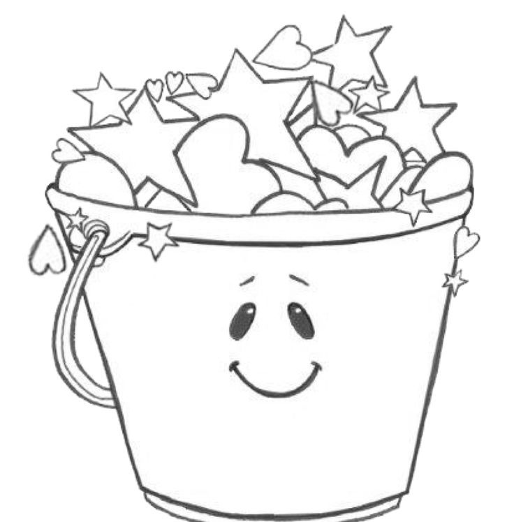 Bucket Filling Coloring Pages.