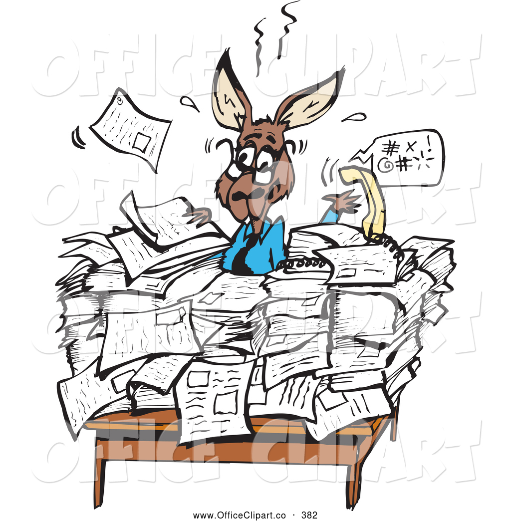 Showing post & media for Busy with paperwork cartoon.