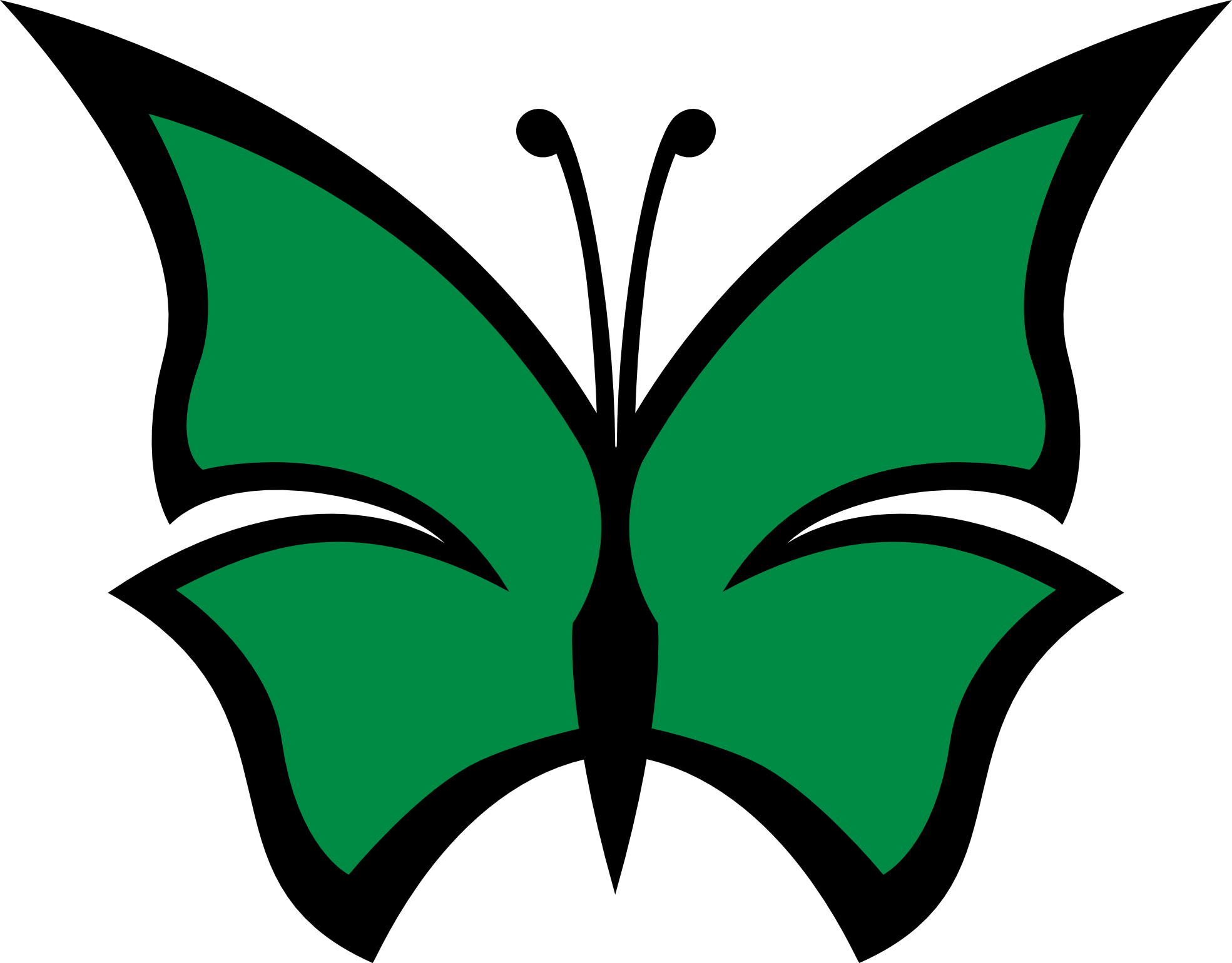 Green Butterfly Clipart.