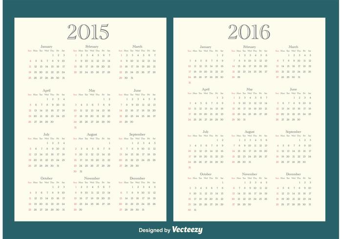 2015/2016 Calendars.