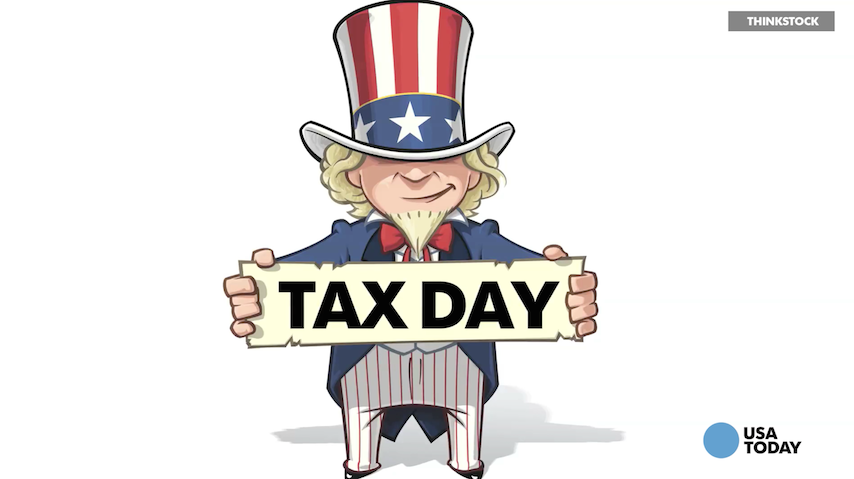Tax Day is on April 18 this year, not April 15.