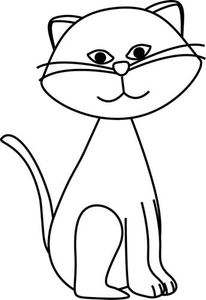 Clipart Cat Outlines.