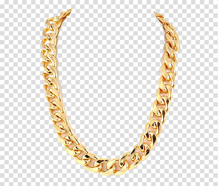 Chain Gold Necklace, Thug Life Gold Chain s, gold.