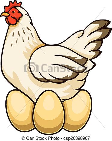 Chicken And Eggs Clipart.