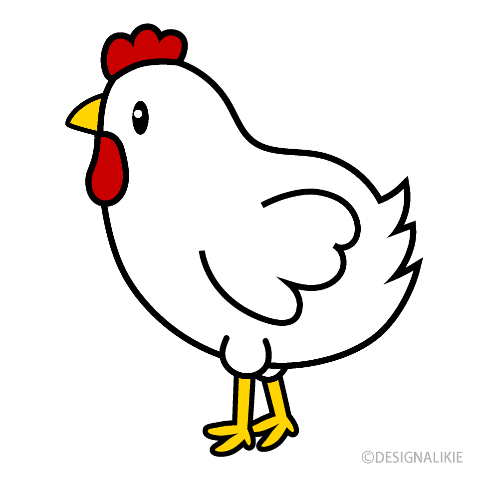 Free Cute Chicken Clipart Image｜Illustoon.
