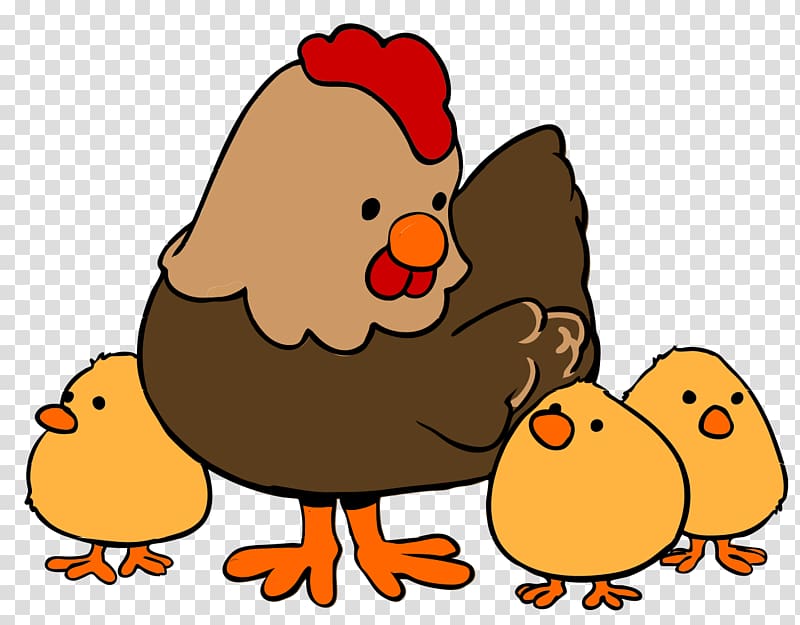 Chicken Cartoon Rooster , Chickens transparent background.
