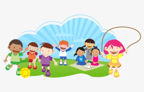 Free Children Play Clip Art with No Background.
