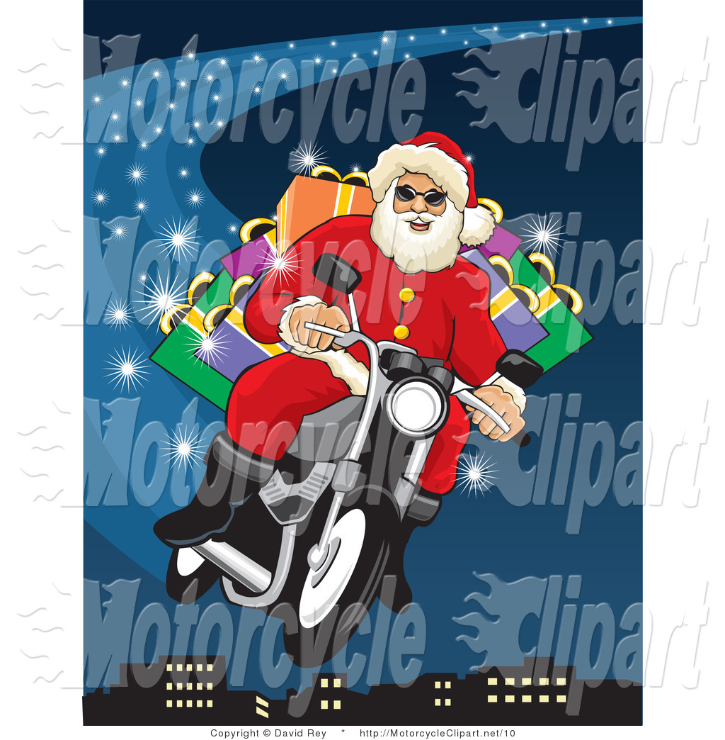 Royalty Free Christmas Stock Motorcycle Designs.