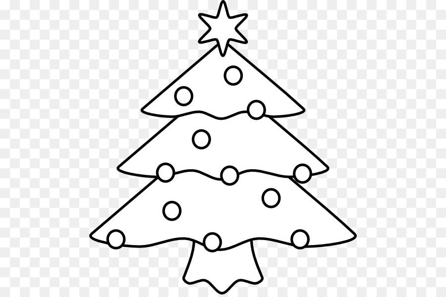 Christmas Tree Line Drawing clipart.