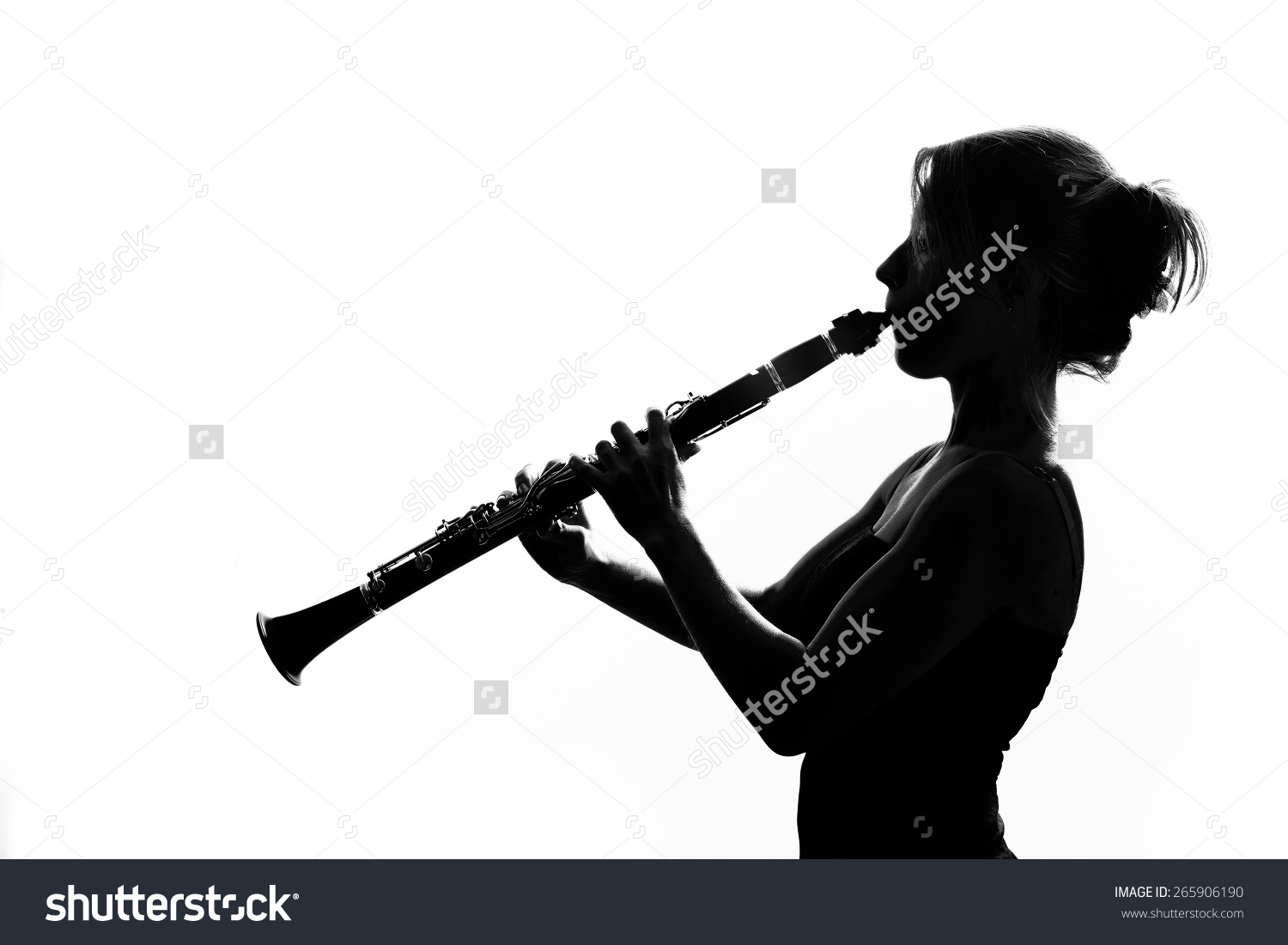 Clipart Clarinet Silhouette.