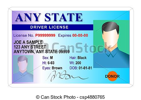 Driving Licence Clipart.