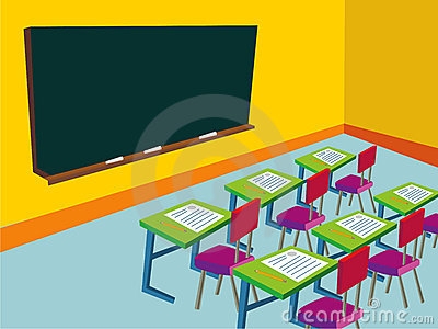 Empty Classroom Clipart.