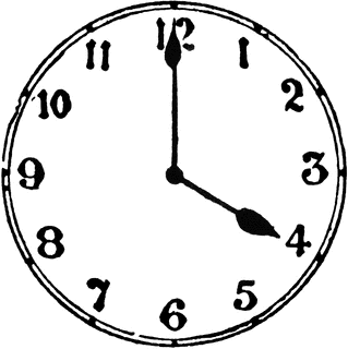 Clock black and white clipart » Clipart Station.