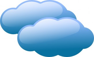 Cloudy weather symbols clip art Free vector for free.